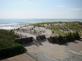 Direct view of beach from 2nd Floor Deck